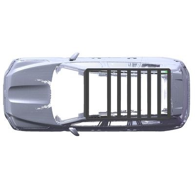 4x4 السيارات الملحقات الخارجية رف سقف الألومنيوم مع سطح الطلاء العالي والبودر
