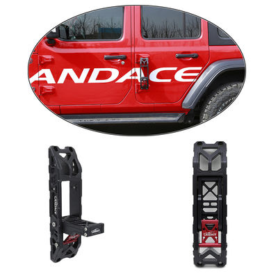 خارج الطريق سبائك الألومنيوم الباب الجانبي المفصل طابعة خطوة قدم الدواسة للجيب Wrangler