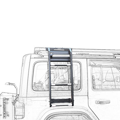سلم تسلق الطرق الوعرة العالية أجزاء السيارة الملحقات السيارات لـ JEEP 4x4 رف سلم جانبي