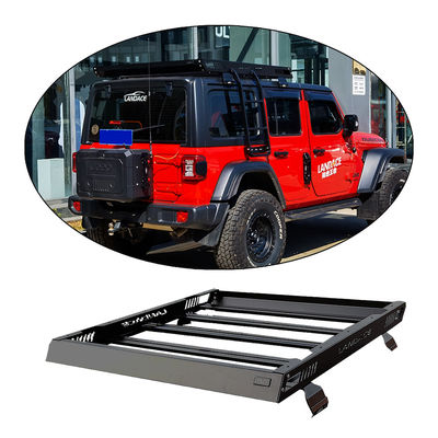 4x4 سلة سقف المركبة سلة لـ 18-23 Wrangler Rubicon Jeep بناء الألومنيوم الفولاذي