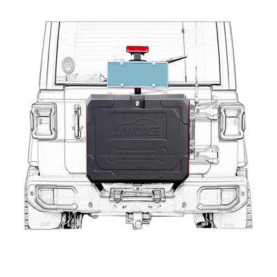 4x4 خارج الطريق سبائك الألومنيوم صندوق التخزين بوابة الذيل مصممة للجيب Wrangler خزان 300