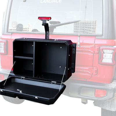 4x4 خارج الطريق سبائك الألومنيوم صندوق التخزين بوابة الذيل مصممة للجيب Wrangler خزان 300
