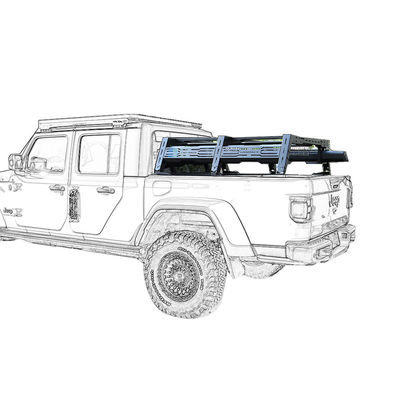 الوسائط العالمية 4x4 شاحنة سرير إطار رف المقاومة للأشعة فوق البنفسجية رفات التقاط