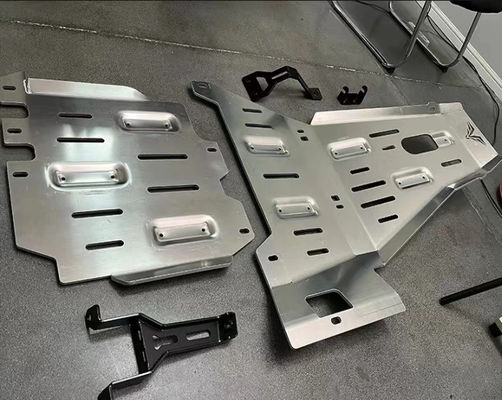 غطاء محرك الحماية العالية تحت الجسم لـ Jeep Wrangler JL Full Skid Plate 2018- الفضة