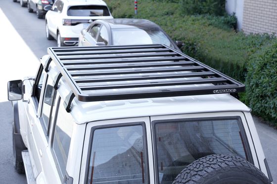 تثبيت نيسان باترول Y60 4X4 سقف عابرة قضبان مع المطر المياه العصابة على تركيب
