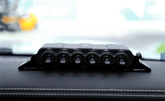 لوحة تحكم سيارة عالمية ذات 6 عصابات LED للاكسسوارات الداخلية للسيارات خارج الطريق