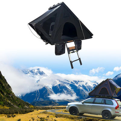 ثلاثية عالمية القشرة الصلبة القشرة سقف السيارة العلوي خيمة للتخييم في الهواء الطلق رمادي داكن