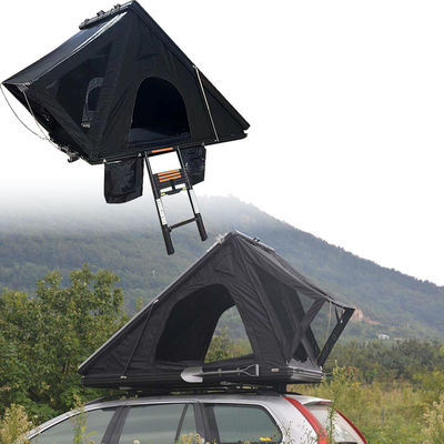 ثلاثية عالمية القشرة الصلبة القشرة سقف السيارة العلوي خيمة للتخييم في الهواء الطلق رمادي داكن