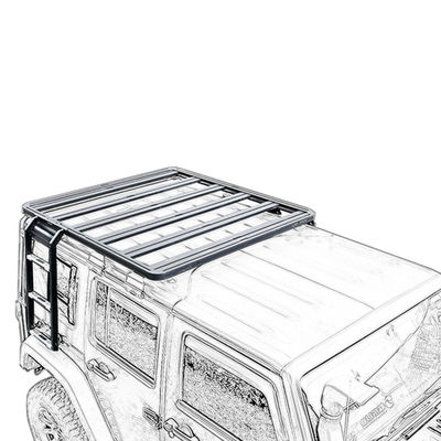 رف السقف المريح المغطى برماد Jk 201q Renegade Offroad Jeep Commander مع أضواء