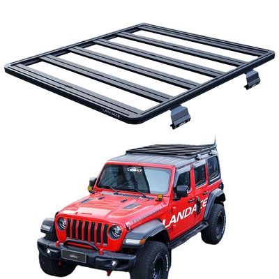 معطف مسحوق أسود خارج الطريق 4X4 الملحقات رف السقف الألومنيوم للجيب رانجر JL