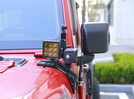JEEP 2021- Wrangler Light Mounting Brackets CNC المصنعة مع سبيكة الألومنيوم الدائمة