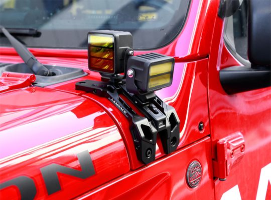 دعامات تثبيت خفيفة قابلة للتخصيص للسيارة جيب رانجر جيه إل فضة الملحقات الخارجية