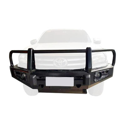 المصد الأمامي المطلي بالرماد لسيارة تويوتا هيلوكس Steel Body Kit Bull Bar لسيارات 4x4 Off Road