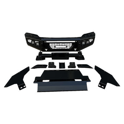 المصد الأمامي المطلي بالرماد لسيارة تويوتا هيلوكس Steel Body Kit Bull Bar لسيارات 4x4 Off Road