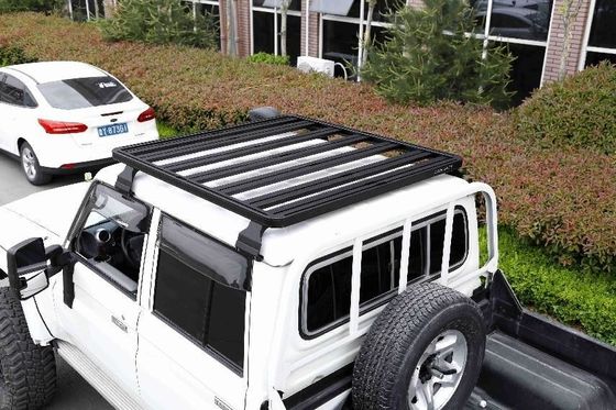 LC79 SUV رف السقف من سبيكة الألومنيوم باللون الأسود لقطع غيار السيارات العالية