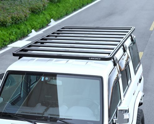رف السقف من سبيكة الألومنيوم العالية لتويوتا LC76 4x4 مخصصة لسيارات المغامرة