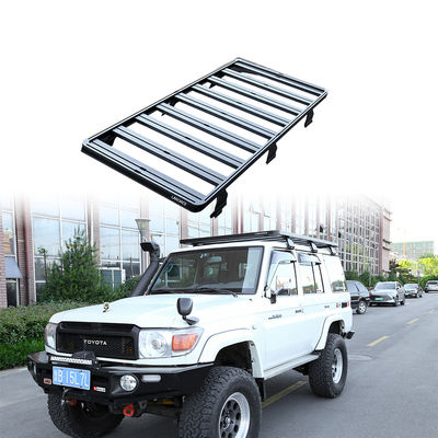 أوف روت لاند كروزر LC76 السلسلة 4x4 سقف ريك جبل في الأسود AL6063 SS304 لتويوتا