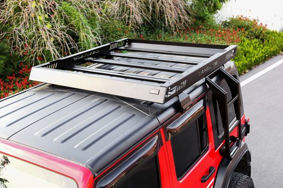 4x4 الطرق الوعاء السطح سبائك الألومنيوم أمتعة السيارة سقف سلة في الأسود 1455 * 1425 * 113mm