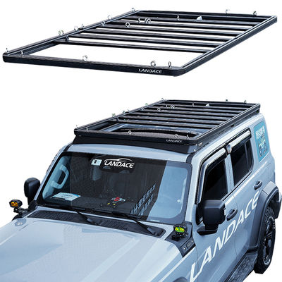 AL6063 SS304 4X4 خزان 300 سبيكة الألومنيوم السقف الأمتعة العالمية السكة الحديد سلة السلة سقف رفوف للسيارات