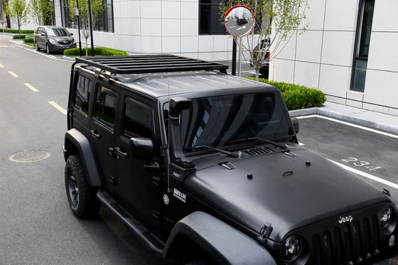 السلالم الحديدية ذات الجوانب السوداء للسيارة جيب رانجر JK 4x4 Off Road Car Auto Parts Roof Rack