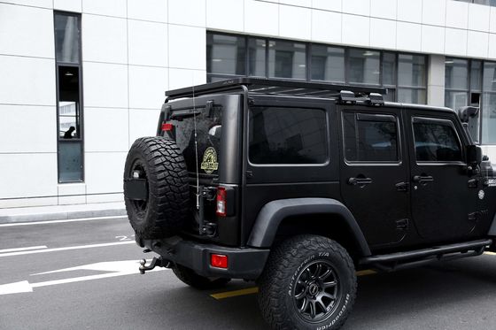 200 كجم سعة تحميل سقف الجسر الخارجي سقف الألومنيوم رف لأربعة أبواب Wrangler JK