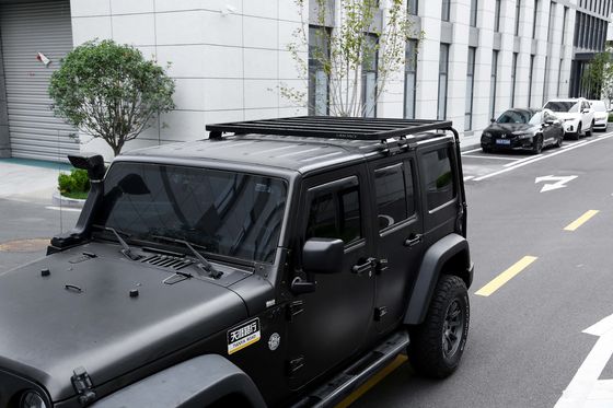 200 كجم سعة تحميل سقف الجسر الخارجي سقف الألومنيوم رف لأربعة أبواب Wrangler JK