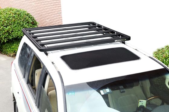 خارج الطريق 4X4 لاند كروزر LC200 قصر السقف السكك الحديدية رف 24KG الديكور تحمل الأمتعة
