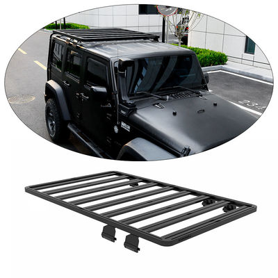 JEEP JK 4X4 خارج الطريق مركبة رف السقف سبائك الألومنيوم الأسود مع تعليمات التثبيت