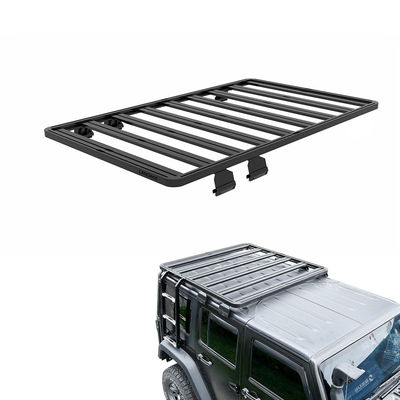 JEEP JK 4X4 خارج الطريق مركبة رف السقف سبائك الألومنيوم الأسود مع تعليمات التثبيت