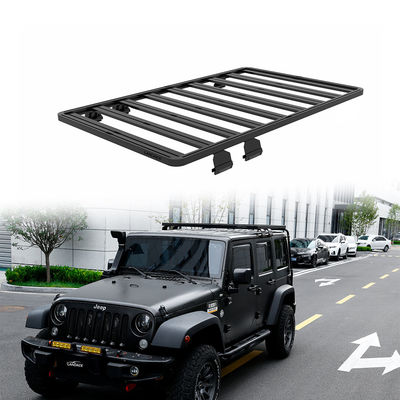 JEEP JK 4X4 خارج الطريق مركبة رف السقف سبائك الألومنيوم الأسود مع تعليمات التثبيت