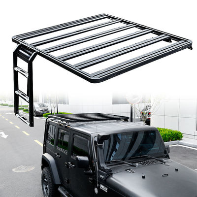 JEEP JK 4X4 خارج الطريق مركبة رف السقف سبائك الألومنيوم الأسود مع تعليمات التثبيت