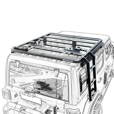 سلم سيارات أسود ميكانيكي لـ WranglerJK WranglerJL JEEP أداء محسن