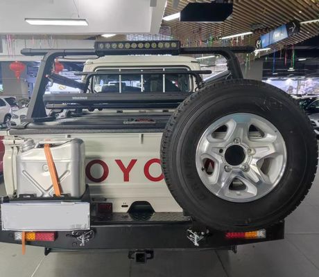 TOYOTA TRUCK LC79 ملحقات الصدمة الخلفية باللون الأسود مع المواد والملحقات الفولاذية