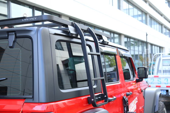 سهولة التثبيت سلم جانب مزدوج سلم سقف سيارة لـ JEEP Wrangler 2018-2023 JL JK