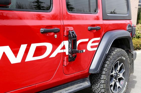 جيب رانجر 2018-2022 فضية سوداء قابلة للطي 4x4 سيارة باب جانبي قدم الدواسة الدعامة دعم