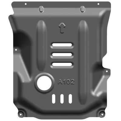 حماية محرك ألفا روميو جوليا مع لوحة التزلج من سبيكة الألومنيوم المغنيسيوم باللون الأسود