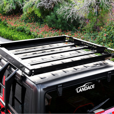 حامل أمتعة سطح الطرق الخارجة لـ 18-23 Wrangler Rubicon Jeep مواد سبيكة الألومنيوم