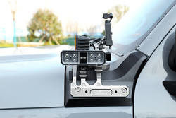 فولاذ الكربون Landace مسحوق أسود مطبقة براكات تركيب خفيفة مع معالجة CNC