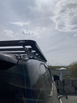 LC300 150 * 142 * 5 رف السقف المسطح سبائك الألومنيوم الملحقات الخارجية للسيارات 4X4
