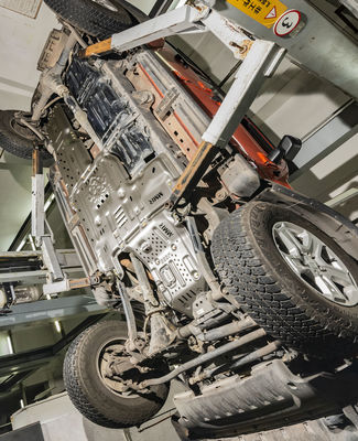 5 ملم سمك الألومنيوم البرتقالي مجموعة Wrangler JL صفيحة التزلج 19 للأداء خارج الطريق