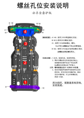 شعار مخصص لوحة التزلج تحت الحراسة لـ Dodge Ram 2019 4-RUNNER TRUCK سهلة التثبيت