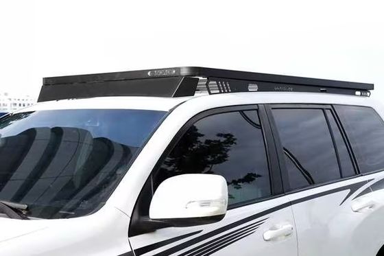 رفوف سقف السيارات الشمسية من سبيكة الألومنيوم العالمية لـ TOYOTA LAND CRUISER Prado 150 أسود OEM