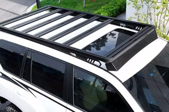 رفوف سقف السيارات الشمسية من سبيكة الألومنيوم العالمية لـ TOYOTA LAND CRUISER Prado 150 أسود OEM