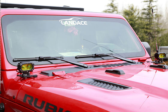 سبيكة الألومنيوم الأسود مصباح قيادة LED دعامة تركيب عمود لـ Wrangler JL JK