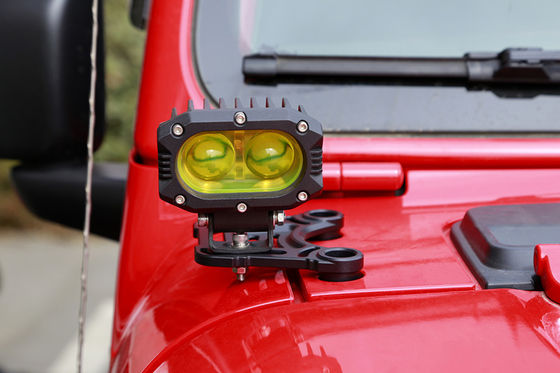 سبيكة الألومنيوم الأسود مصباح قيادة LED دعامة تركيب عمود لـ Wrangler JL JK