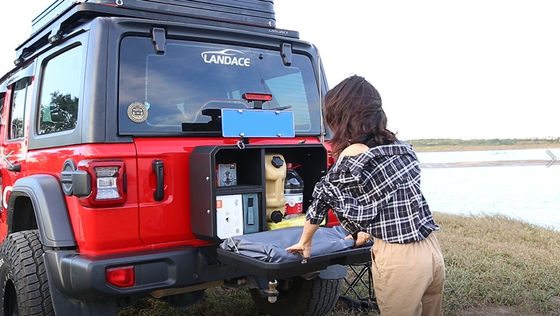 WranglerJL مخصصة ألومنيوم سبائك ورقة المعدن تصنيع مسحوق غطاء مربع 700X450X317