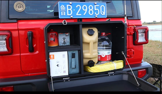 WranglerJL مخصصة ألومنيوم سبائك ورقة المعدن تصنيع مسحوق غطاء مربع 700X450X317