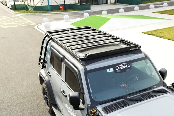 18-23 Wrangler Rubicon Jeep Fitment السلم المباشر من الألومنيوم للسقف
