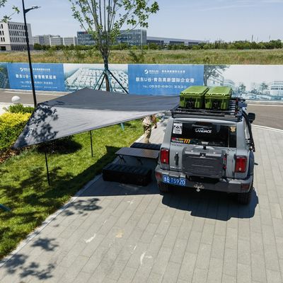 G.W 2kg خيمة جانبية للسيارات للخيمات الخارجيّة الخفيفة الوزن والسفر على رف سقف السيارات