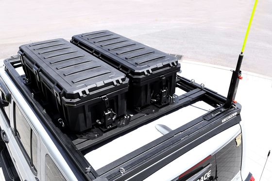 مستطيل 4WD 4x4 الملحقات الخارجية LLDPE صندوق تخزين للتخييم البلاستيكي لرصيف سقف السيارة